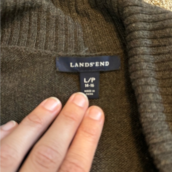 Lands’ End Open Flow Wool Blend Cardigan - Picture 4 of 8